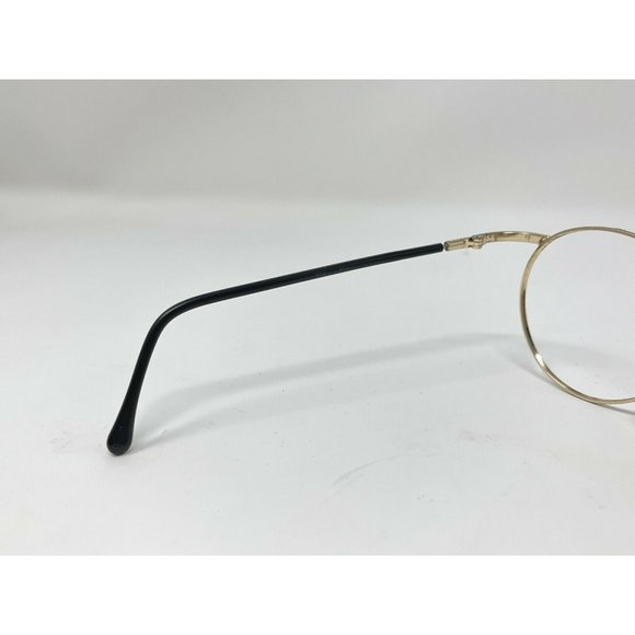 VINTAGE Polo Ralph Lauren Polo 535 Eyeglasses Round Black & Gold 51 [] 18 Rare - Picture 6 of 11